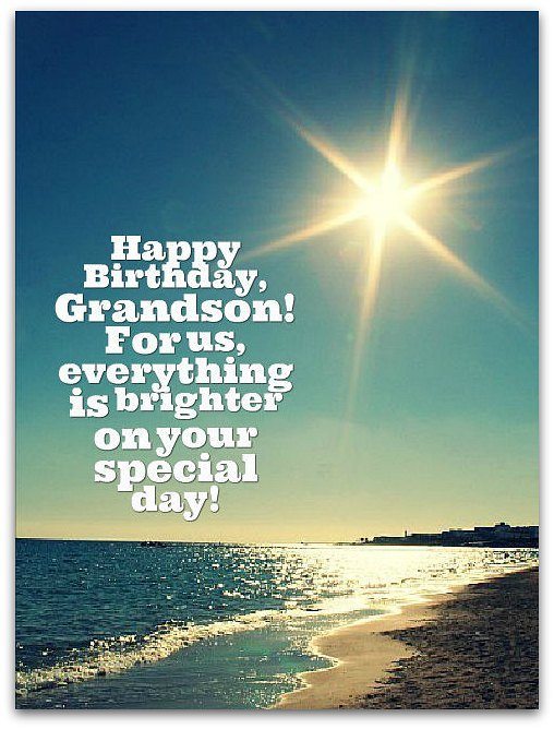 Happy Birthday Grandson Quotes Quotesgram