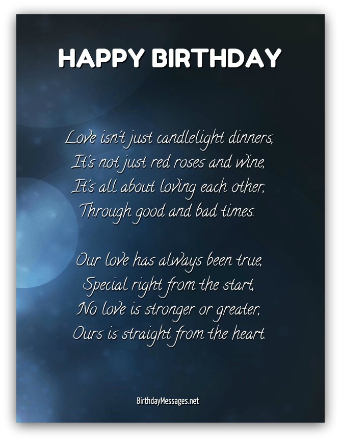Romantic Birthday Poems Page 4