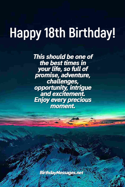 18th Birthday Wishes & Quotes: Birthday Messages for 18 Year Olds