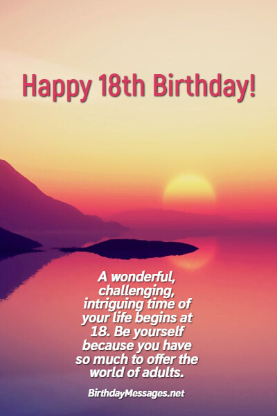 18th Birthday Wishes And Quotes Birthday Messages For 18 Year Olds 2022 ...