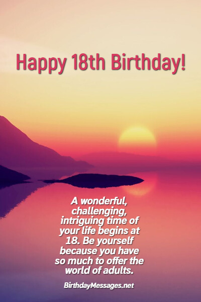 18th Birthday Wishes & Quotes: Birthday Messages for 18 Year Olds