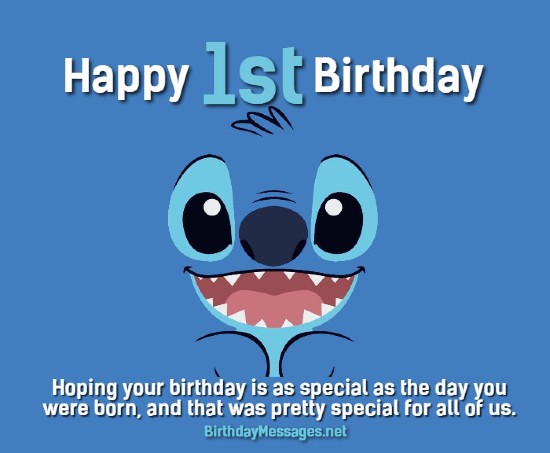 1st Birthday Wishes - Birthday Messages for 1 Year Olds