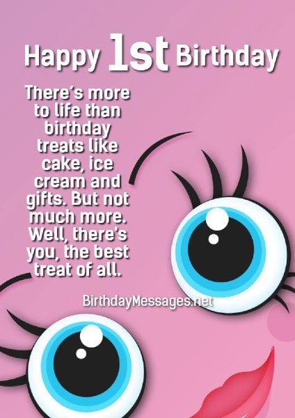 1st Birthday Wishes - Birthday Messages for 1 Year Olds