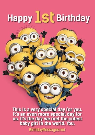 1st Birthday Wishes Sweet Birthday Messages For 1 Year Olds