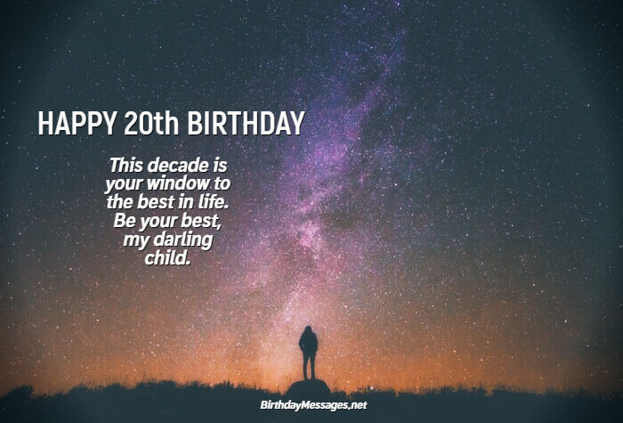 20th Birthday Wishes: 100 Birthday Messages for 20 Year Olds