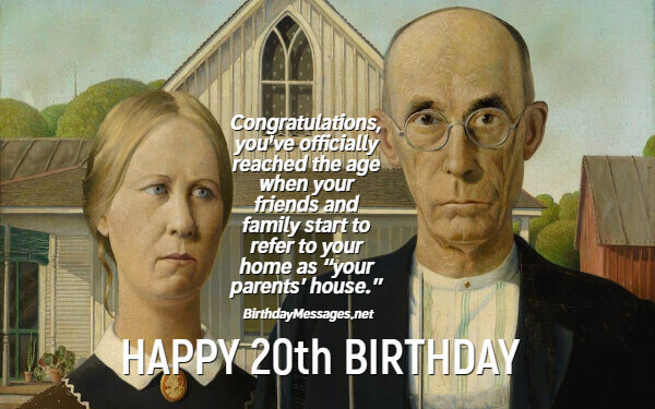 20th Birthday Wishes: Funny Birthday Messages for 20 Year Olds