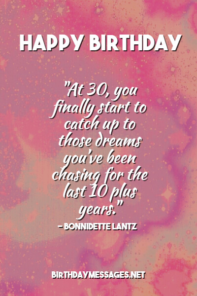 30th Birthday Wishes Quotes Happy 30th Birthday Messages