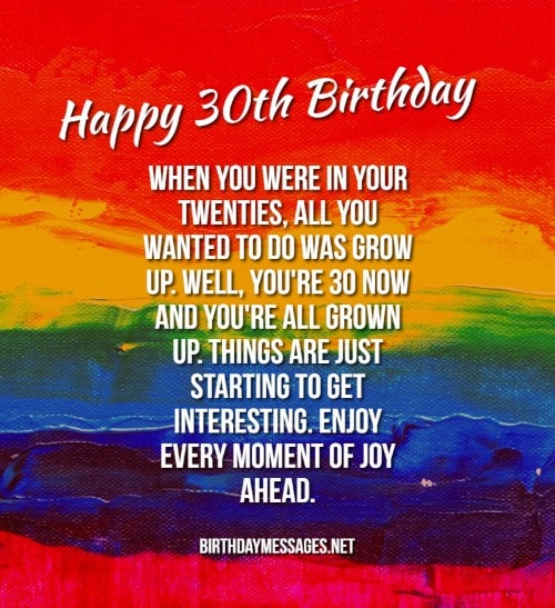 30th Birthday Wishes & Quotes: Happy 30th Birthday Messages