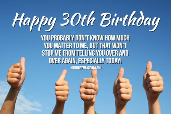 30th Birthday Wishes for the Thirtysomethings in Your Life