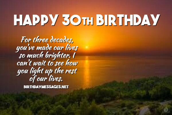 30th Birthday Wishes & Quotes: Happy 30th Birthday Messages