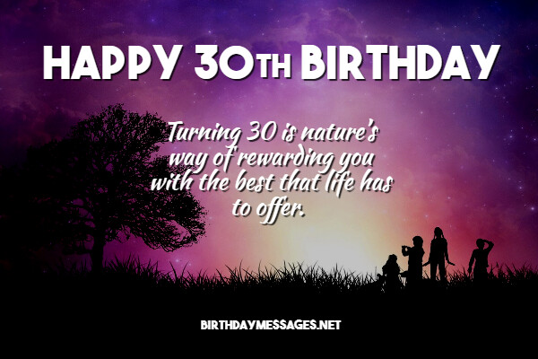 30th Birthday Wishes for the Thirtysomethings in Your Life