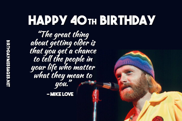 40th Birthday Wishes & Quotes: Birthday Messages for 40 Year Olds