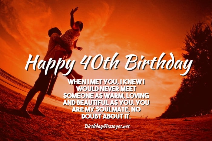 Romantic 40th Birthday Wishes on an eCard Romantic 40th Birthday Wishes on an eCard