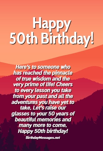 sample welcome speech for 50th birthday