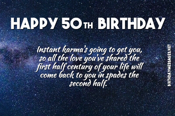 50th Birthday Wishes & Quotes - Happy 50th Birthday Messages