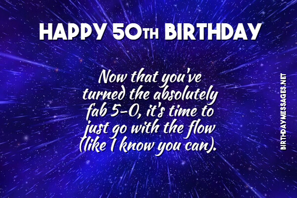 50th Birthday Wishes & Quotes - Happy 50th Birthday Messages