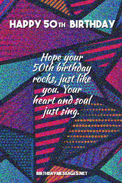 50th Birthday Wishes & Quotes - Happy 50th Birthday Messages