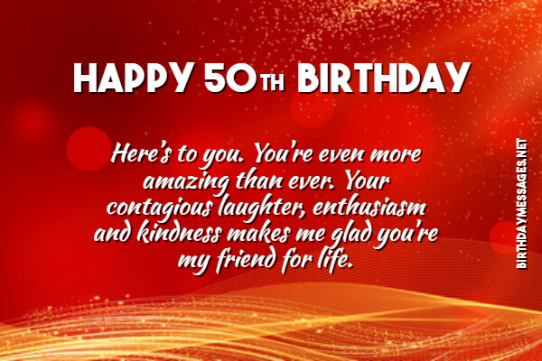 Happy 50Th Birthday Wishes Friend