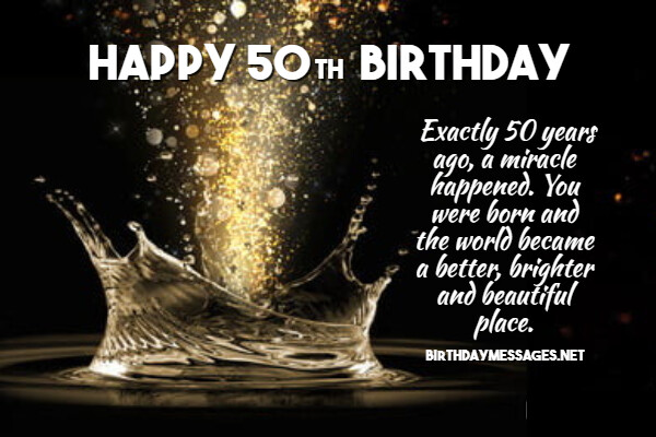 50th Birthday Wishes & Quotes - Happy 50th Birthday Messages