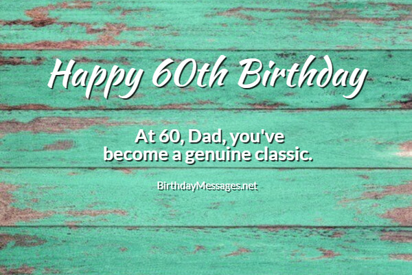 60th Birthday Wishes & Quotes - Birthday Messages for 60 Year Olds