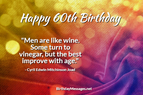 60th Birthday Wishes & Quotes - Birthday Messages for 60 Year Olds