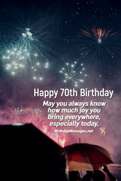 70th Birthday Wishes & Quotes: Birthday Messages for 70 Year Olds