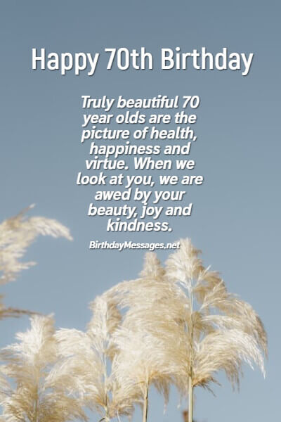 Happy 70th Birthday  42+ Special 70th Birthday Wishes - Happy