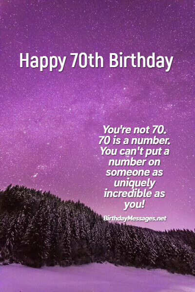 Happy 70th Birthday  42+ Special 70th Birthday Wishes - Happy