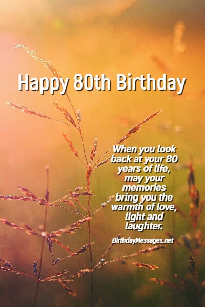 80th Birthday Wishes for the Eightysomethings in Your Life