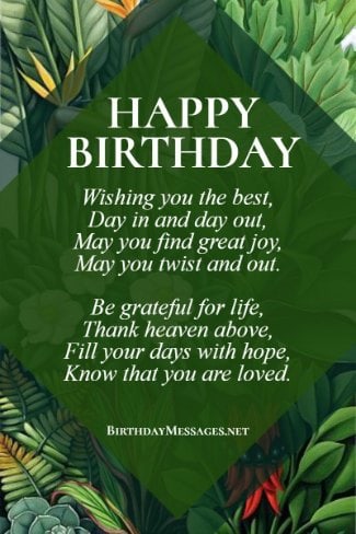 Birthday Poems - Happy Birthday Poem and eCard