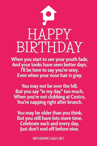 Birthday Poems Heartfelt Humorous Happy Birthday Poems