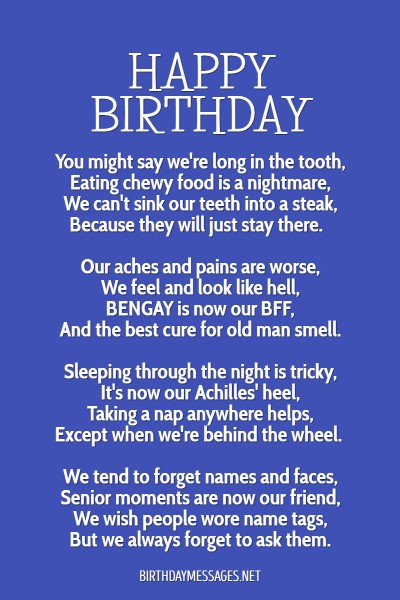 Birthday Poems - Heartfelt, Humorous & Happy Birthday Poems