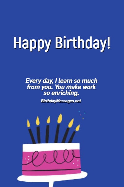 levenslang Molester grind Colleague Birthday Wishes: 100+ Birthday Messages for Co-workers