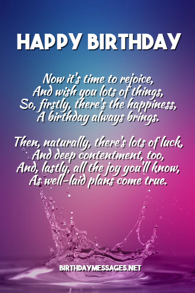 Cool Birthday Poems - Cool Poems for Birthdays