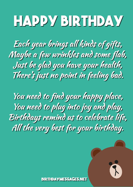 Cute Birthday Poems - Cute Birthday Messages Cute Birthday Poems - Cute Birthday Messages