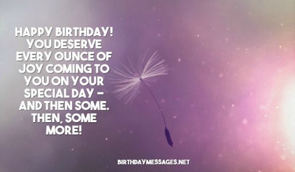 happy birthday message to someone special