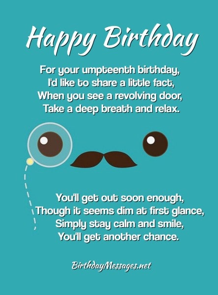 Funny Birthday Poems To Give