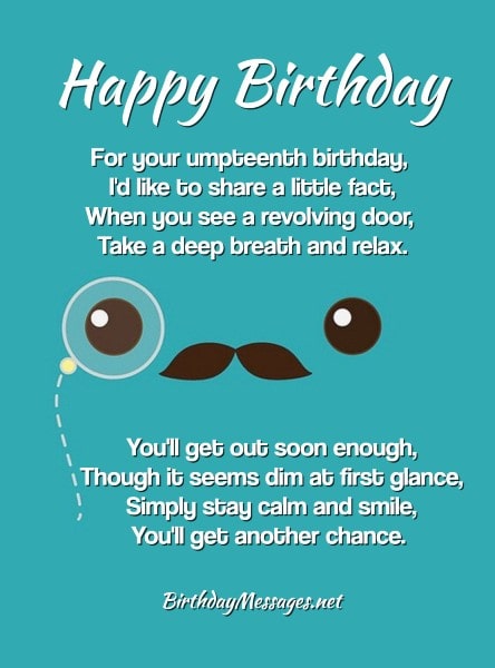 Funny Birthday Poems - Funny Birthday Messages