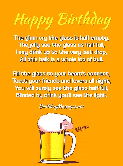 Funny Birthday Poems - Funny Birthday Messages Funny Birthday Poems - Funny Birthday Messages