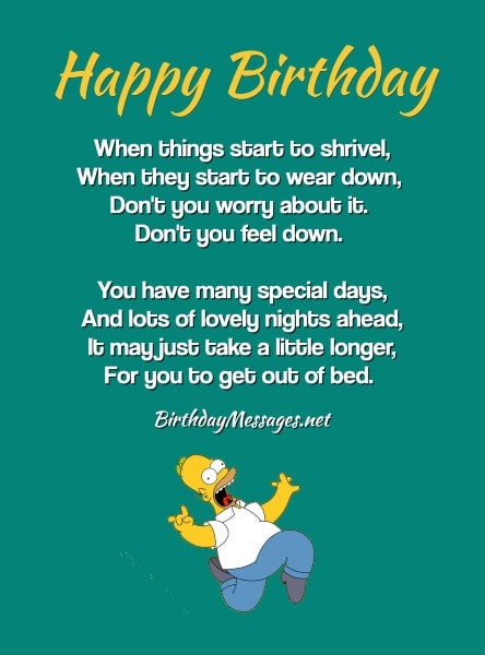 Funny Birthday Poems - Funny Birthday Message & eCard