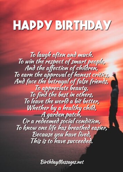 birthday poems for myself