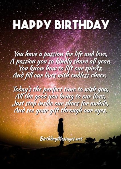 Inspirational Birthday Poems - Uplifting Poems for Birthdays