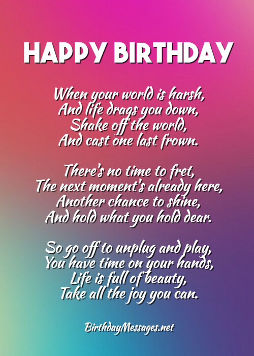 Inspirational Birthday Poems to Lift Up Someone Special