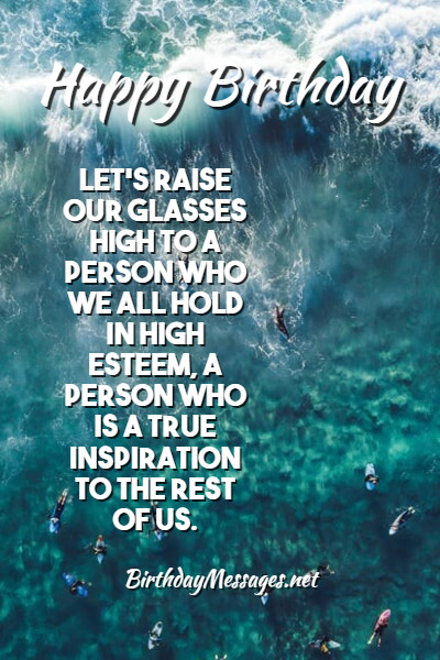 Inspirational Birthday Toasts - Inspirational Messages for Birthday Toasts