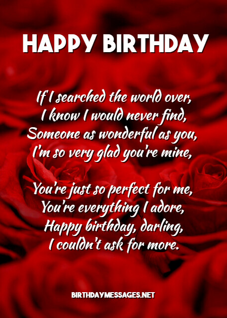 Romantic Birthday Poems: Romantic Birthday Messages