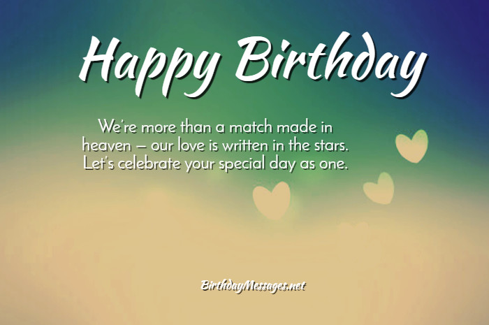 Romantic Birthday Wishes & Quotes - Loving Birthday Messages