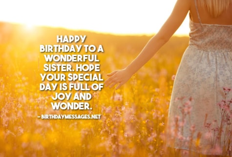 Sister Birthday Wishes - Happy Birthday Messages for Sisters Sister Birthday Wishes - Happy Birthday Messages for Sisters
