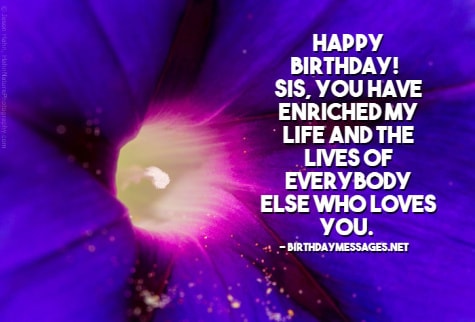 Sister Birthday Wishes - Happy Birthday Messages for Sisters Sister Birthday Wishes - Happy Birthday Messages for Sisters