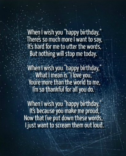 Birthday Poems - Original Poems for Birthdays