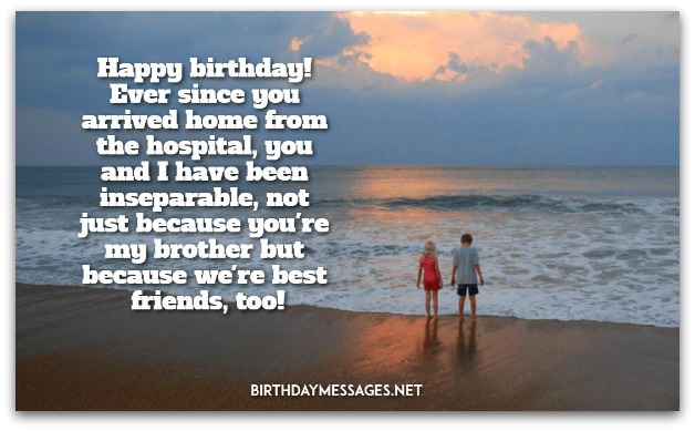 Brother Birthday Wishes Messages For Brothers Free Birthday Postcard
